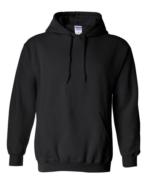 Relaxed Fit Black Hoodie