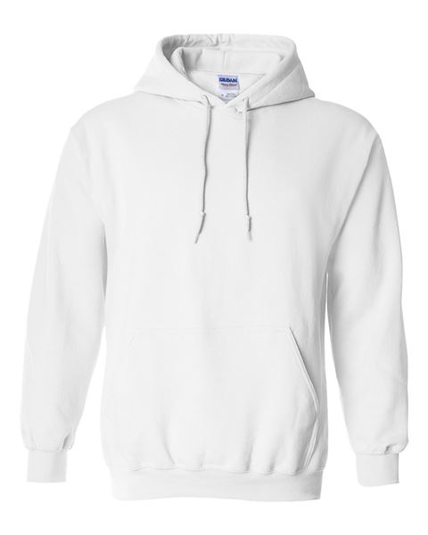 Relaxed Fit White Hoodie